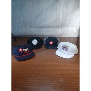 Vintage Texaco Trucker Hat Lot Of 4 Advertising70s 80s Ursa
